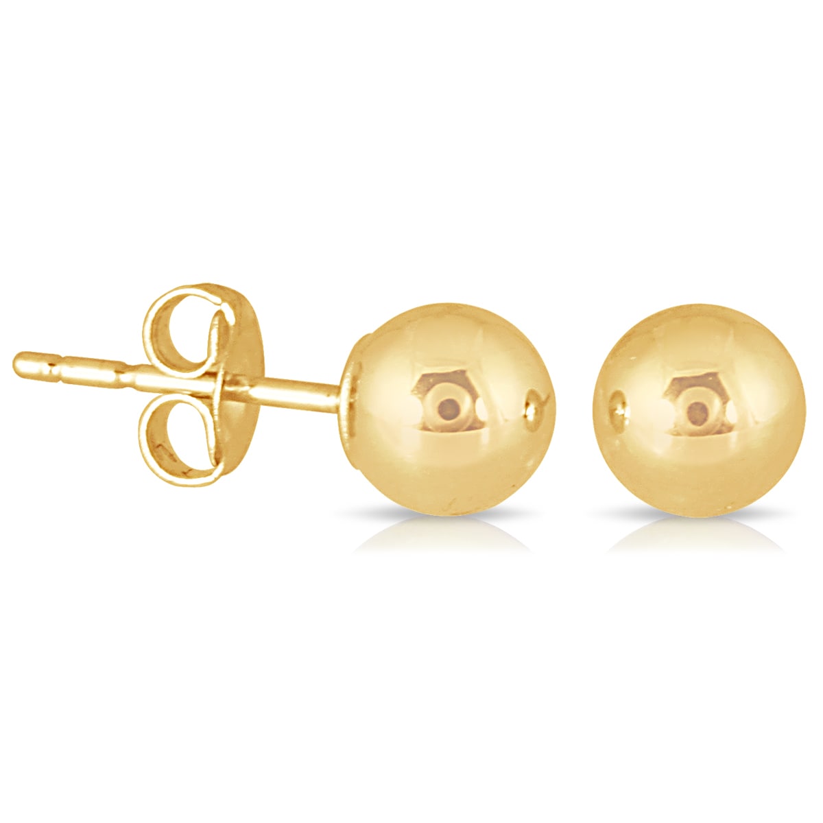 Marquee Jewels 10K Yellow Gold 5 Millimeter Ball Stud Earrings