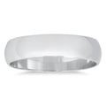 Marquee Jewels 14K White Gold 4Mm Domed Wedding Band