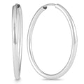Marquee Jewels 14K White Gold 21 Millimeter Hoop Earrings