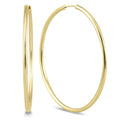 Marquee Jewels 14K Yellow 40 Millimeter Gold Endless Hoop Earrings