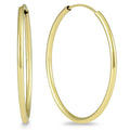 Marquee Jewels 14K Yellow Gold 25 Millimeter Hoop Earrings