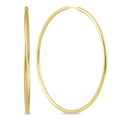 Marquee Jewels 14K Yellow Gold 60 Millimeter Endless Hoop Earrings