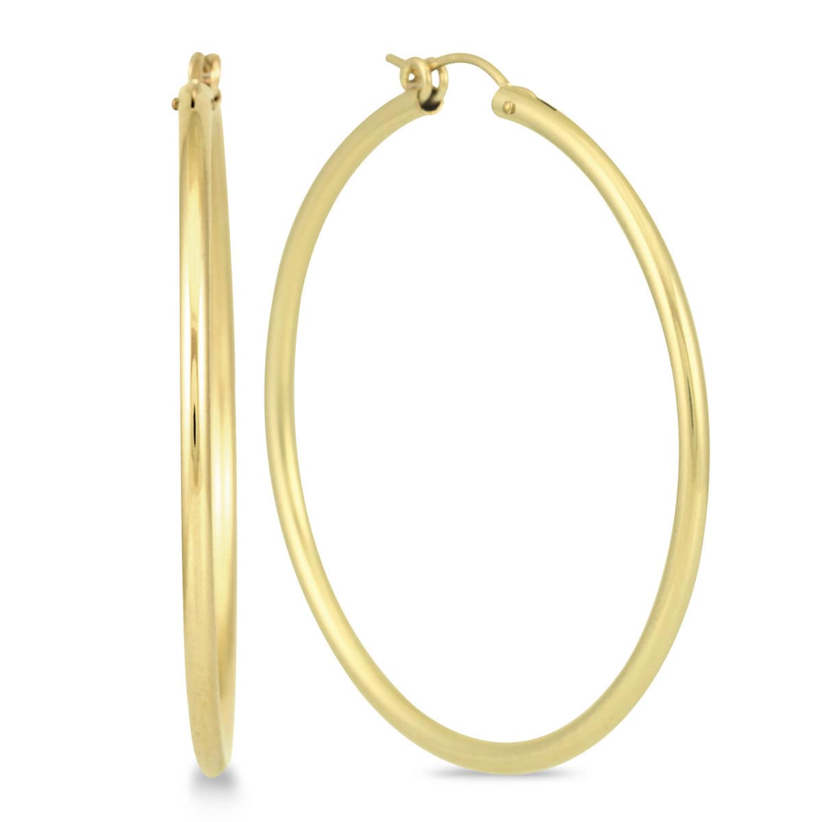 Marquee Jewels 14K Yellow Gold Filled 50 Millimeter Hoop Earrings
