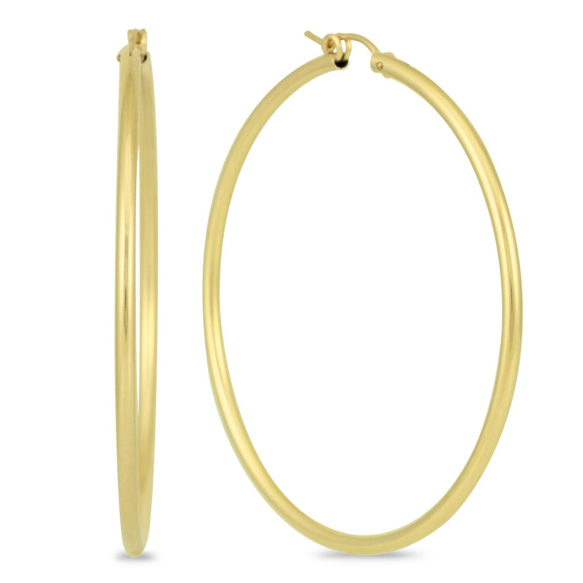 Marque Jewels 14K Yellow Gold Filled Hoop Earrings 55Mm