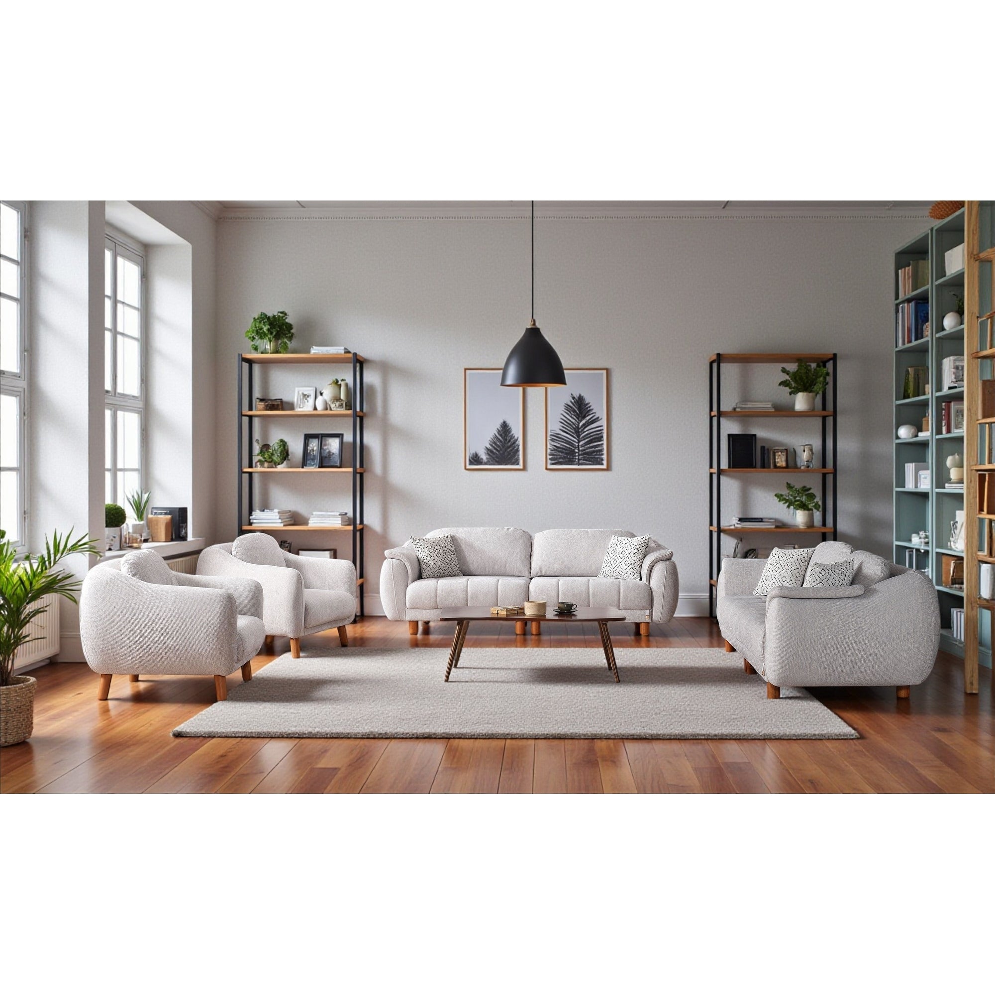 Marrow 4 Pieces Living Room Sets 2 Sofa 2 Chair