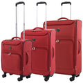 Martha Stewart 3 Piece Softside Luggage Set 22 Carry On 27 Medium 31 Large 8 Spinner Wheels Expandable Softshell