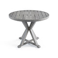 Martha Stewart 36 All Weather Aluminum Patio Table With Trestle Base 36 W X 36 D X 30 H