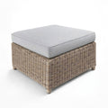 Martha Stewart All Weather Patio Ottoman With 4 Thick Cushioned Top