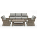 Martha Stewart All Weather Patio Sofa With 2 Club Chairs And Coffee Table 56.25 W X 31.25 D X 30.25 H