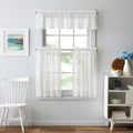 Martha Stewart Canterbury Lace 3 Piece Valance Tier Set