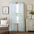Martha Stewart Etched Floral Curtain Panel Pair