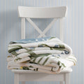 Martha Stewart Printed Reversible Plush Throw Blanket