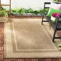 Martha Stewart By Safavieh Color Frame Coffee Sand Indoor Outdoor Rug 2 7 X 5