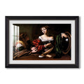 Martha And Mary Magdalene C 1598 Caravaggio Custom Framed Print