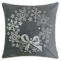 Mary Christmas Holiday Embroidery Oversize Pillow With Insert 20 X20 Gray