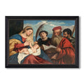 Mary And Child With Saints Stephen C 1510 Titian Custom Framed Canvas