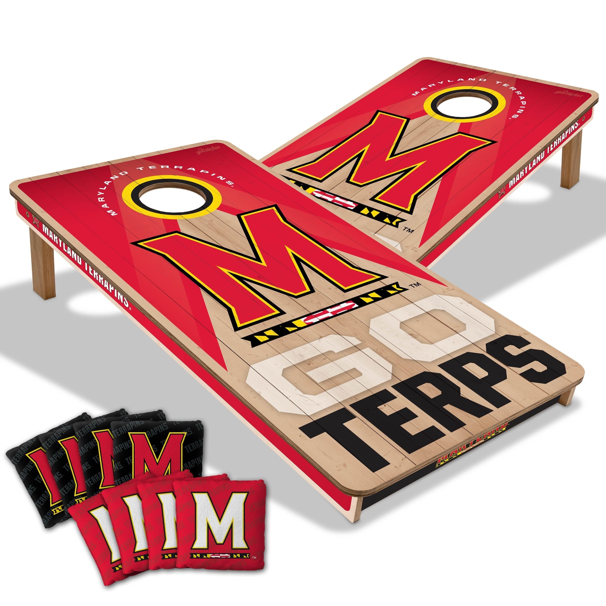 Maryland Terrapins Ncaa 2X4 Professional Cornhole Board Set