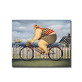 Marys New Bike By Lowell Herrero Gallery Wrapped Canvas Giclee Art 16 In X 20 In Ready To Hang