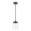 Mason 6 Inch Wide 1 Light Mini Pendant In Oil Rubbed Bronze