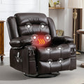 Massage Swivel Rocker Recliner Chair With Heat And Vibration For Ultimate Relaxation