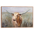 Masterpiece Art Gallery Kirklands Big Sky Longhorn By Danhui Nai Color Taupe Frame Wall Art Size 24X36