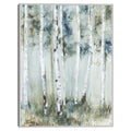 Masterpiece Art Gallery Kirklands Birch Blue Forest By Allison Pearce Color Silver Frame Wall Art Size 30X40