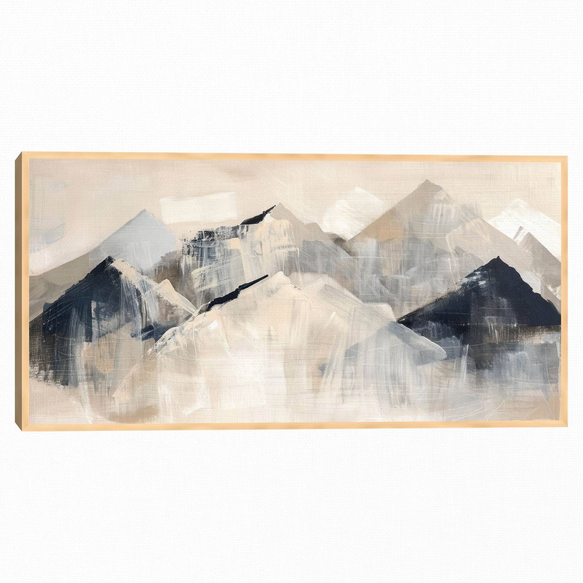 Masterpiece Art Gallery Kirklands Black Hills By Petal Prints Design Color Birch Frame Wall Art Size 27X54