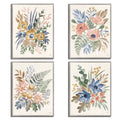 Masterpiece Art Gallery Kirklands Botanical Blend Ii Iv By Janelle Penner Color New Gray Frame Wall Art Size 16X20X4