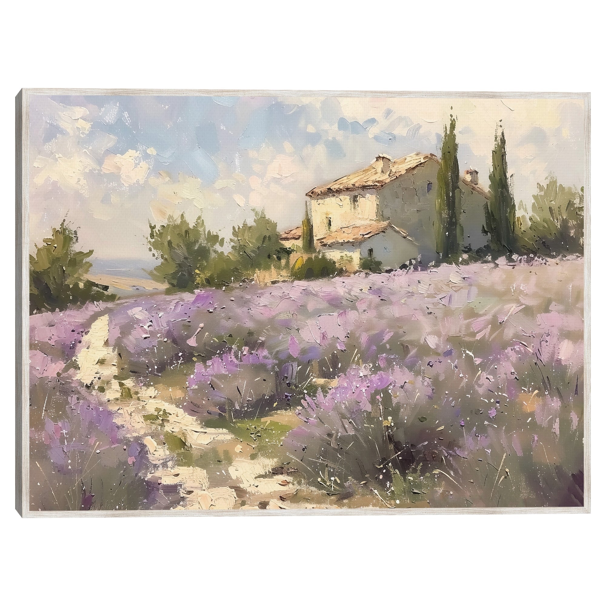 Masterpiece Art Gallery Kirklands Mauve Cottage By Riley B Color Barnwood Frame Wall Art Size 30X40
