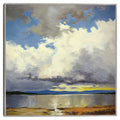 Masterpiece Art Gallery Kirklands Mile High Lake Sky By Studio Arts Color New Gray Frame Wall Art Size 35X35
