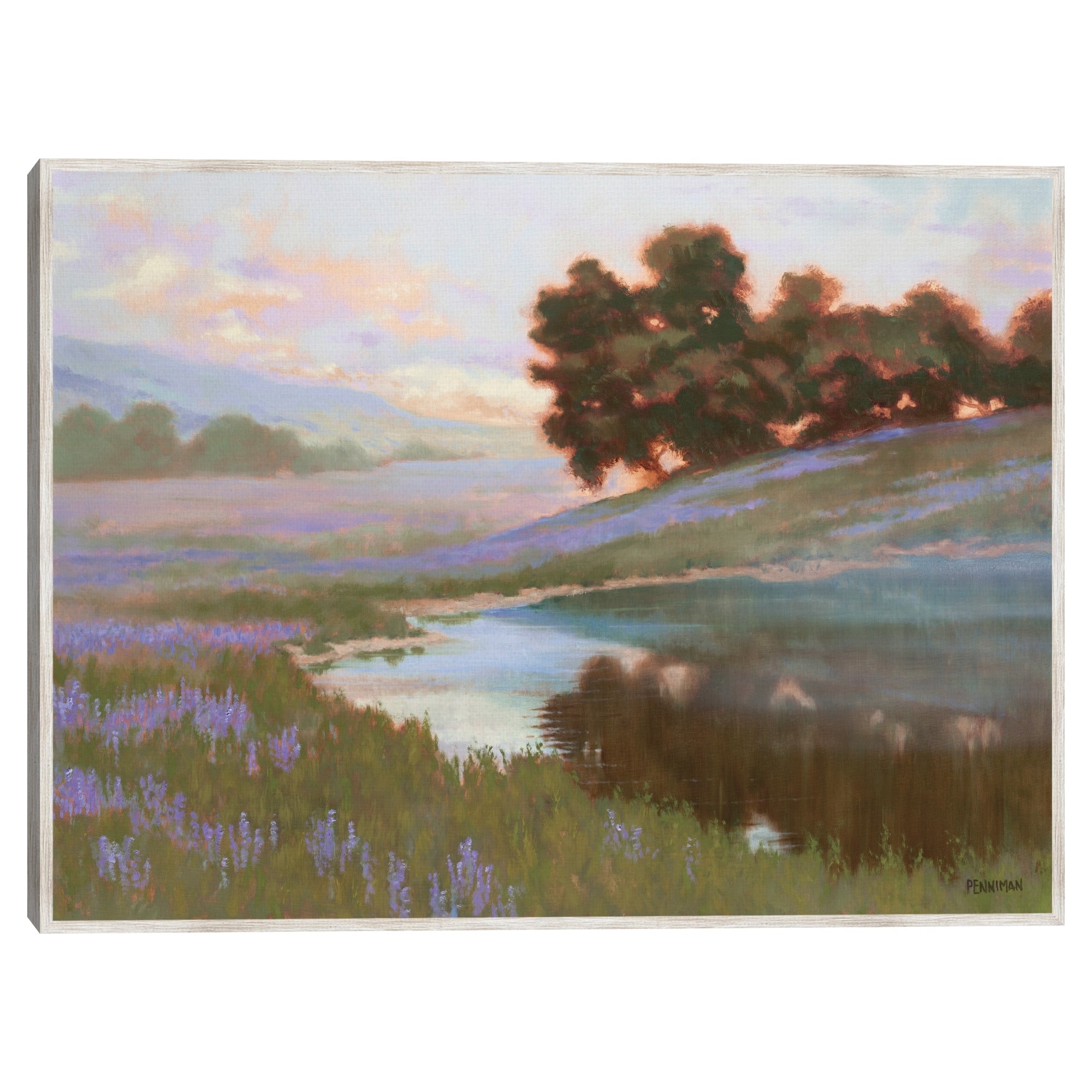 Masterpiece Art Gallery Kirklands Pastel Lupin By Ed Penniman Color Barnwood Frame Wall Art Size 30X40