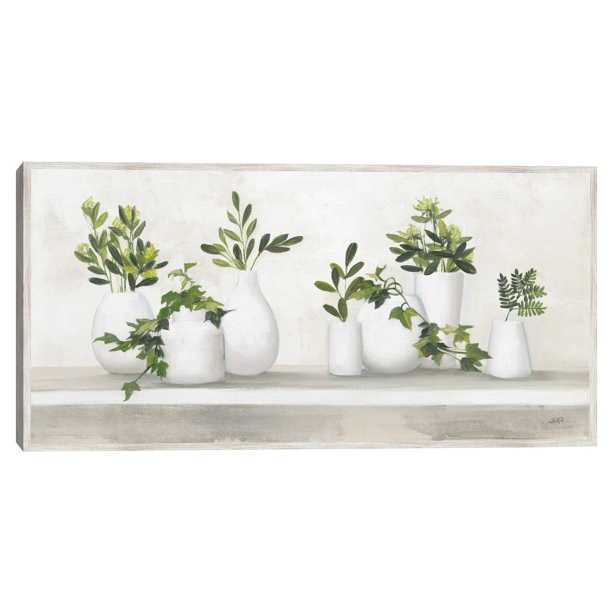 Masterpiece Art Gallery Kirklands Plant Life By Julia Purinton Color Barnwood Frame Wall Art Size 17X34