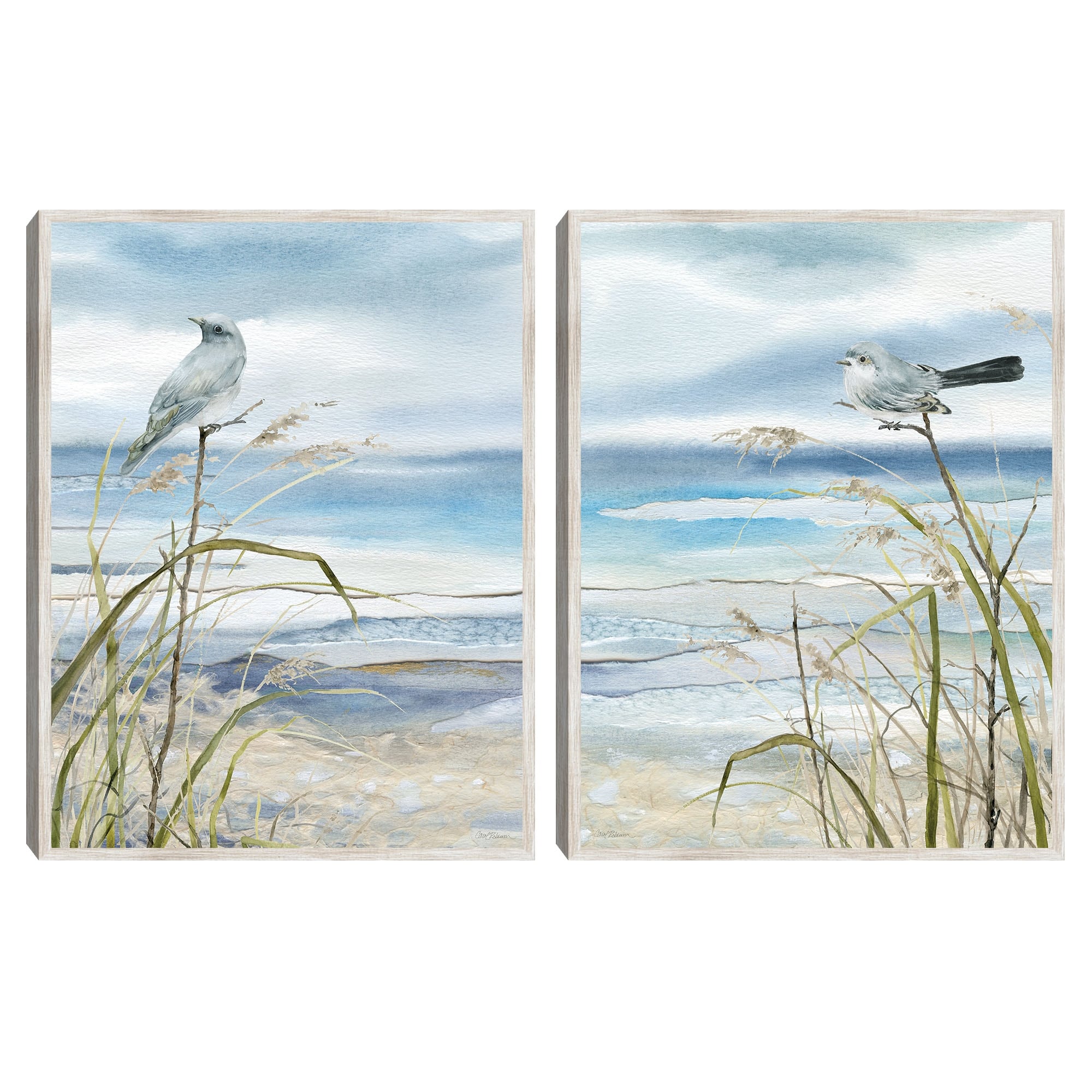 Masterpiece Art Gallery Kirklands Seaside Rest I Ii By Carol Robinson Color Barnwood Frame Wall Art Size 18X24X2
