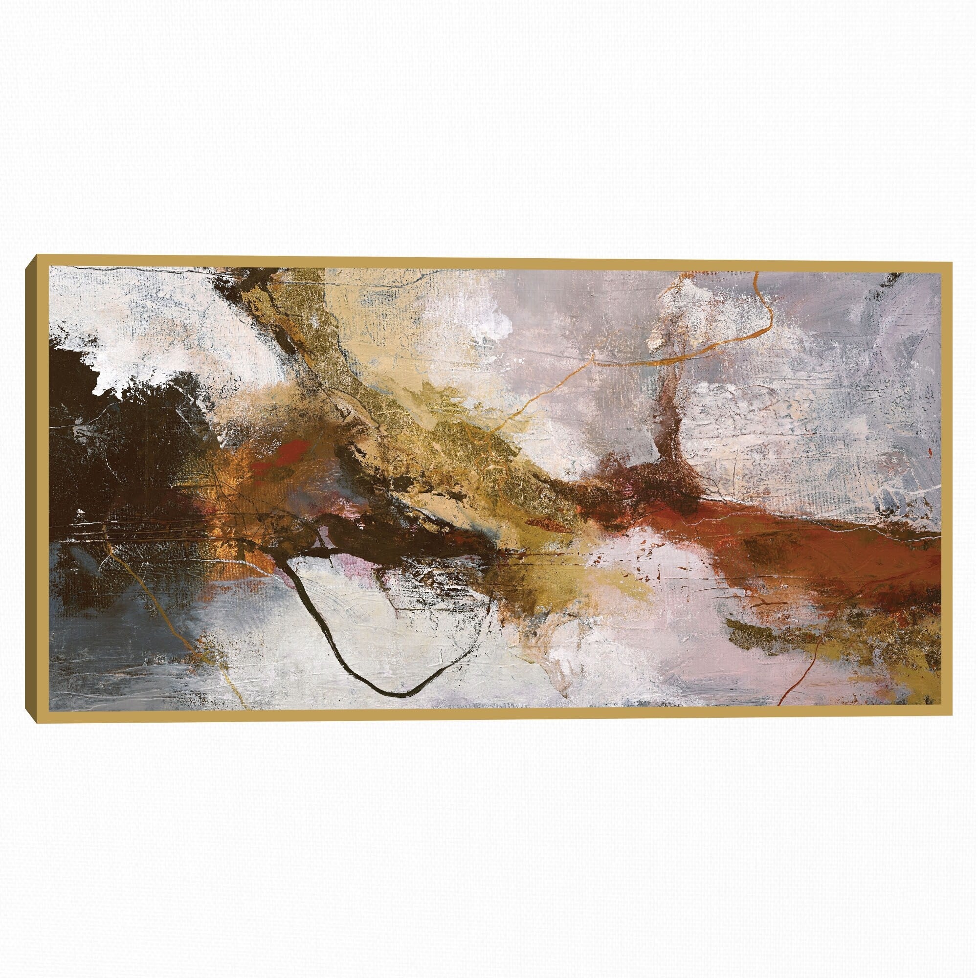 Masterpiece Art Gallery Kirklands Still Time By Design Fabrikken Color New Gold Frame Wall Art Size 27X54