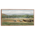 Masterpiece Art Gallery Kirklands Summer Herd By Studio Arts Color Taupe Frame Wall Art Size 24X48