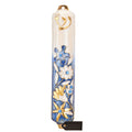 Matashi Blue And Ivory Flower Mezuzah