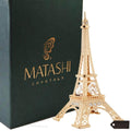 24K Gold Plated Crystal Studded Eiffel Tower Ornament By Matashi