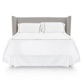 Copper Grove Kielder Woven White Matelasse Bedskirt