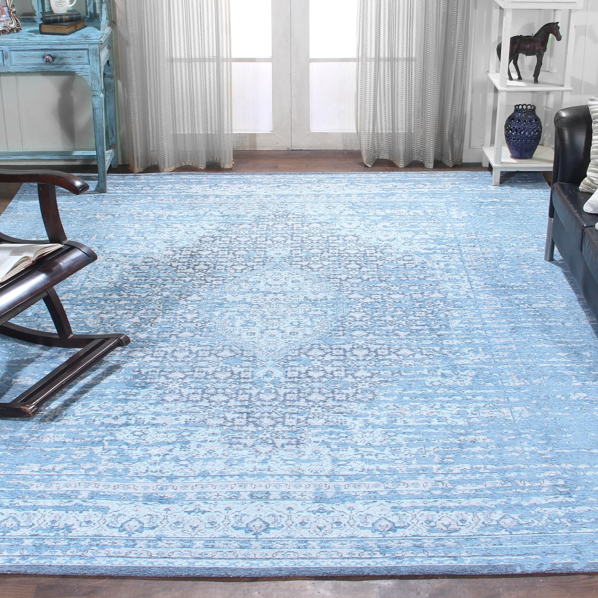 Mateo 8X10 Galleria Ice Rug Blue 8 X 10 Rectangle