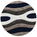 Mateos Shag Abstract Stripe Designed Area Rug