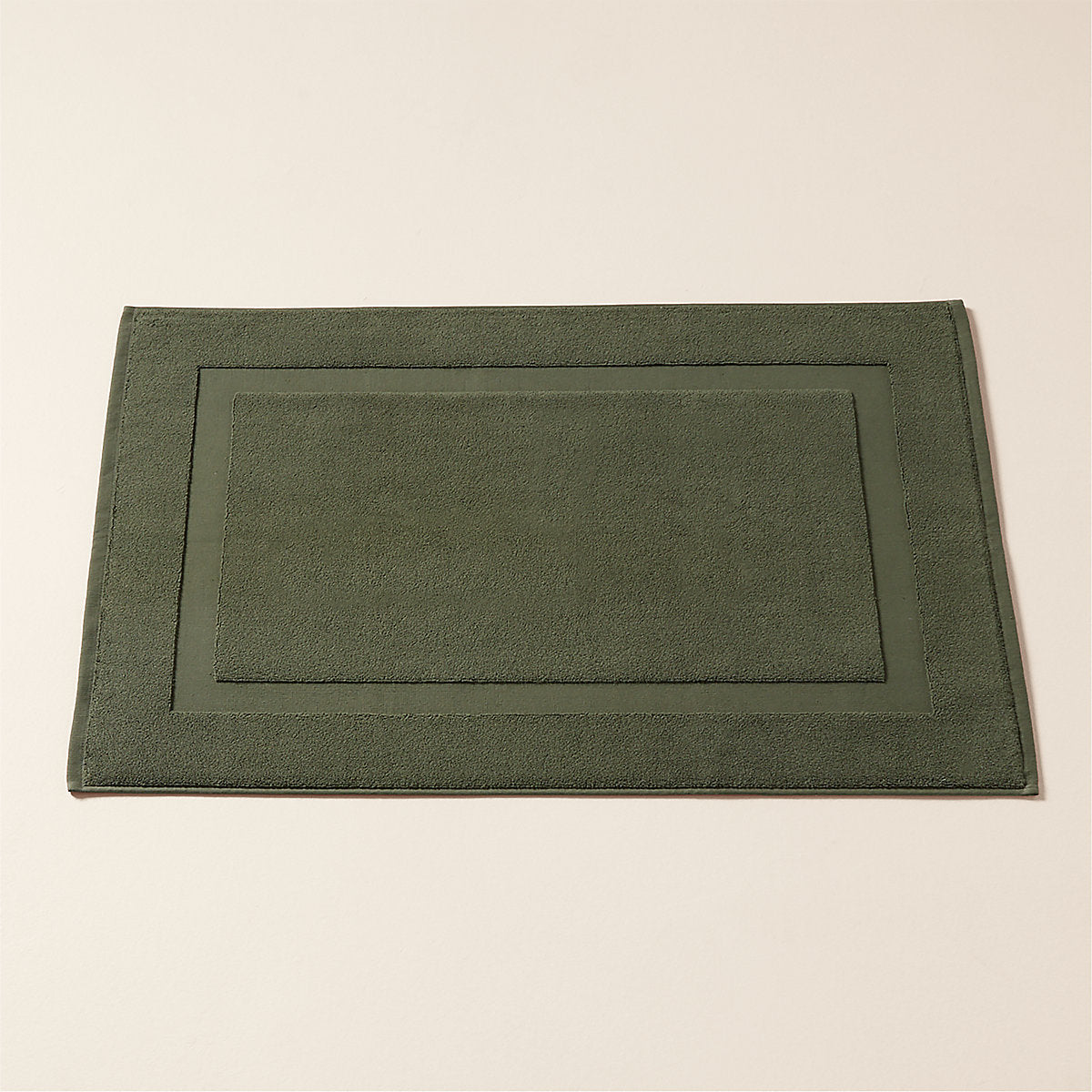 Matin Wavy Organic Cotton Smoked Green Bath Towel