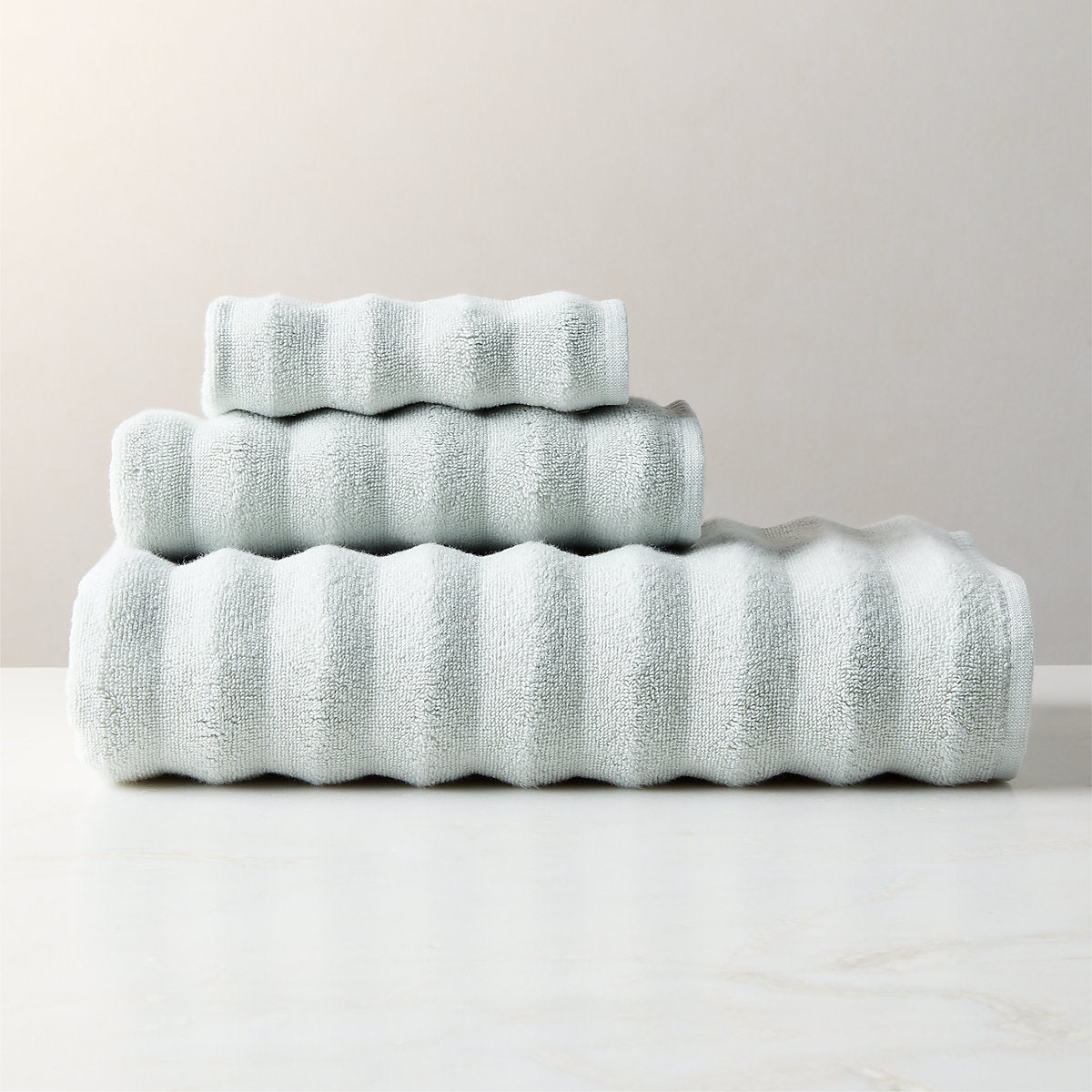 Matin Organic Cotton Mist Green Bath Mat 24inx36in