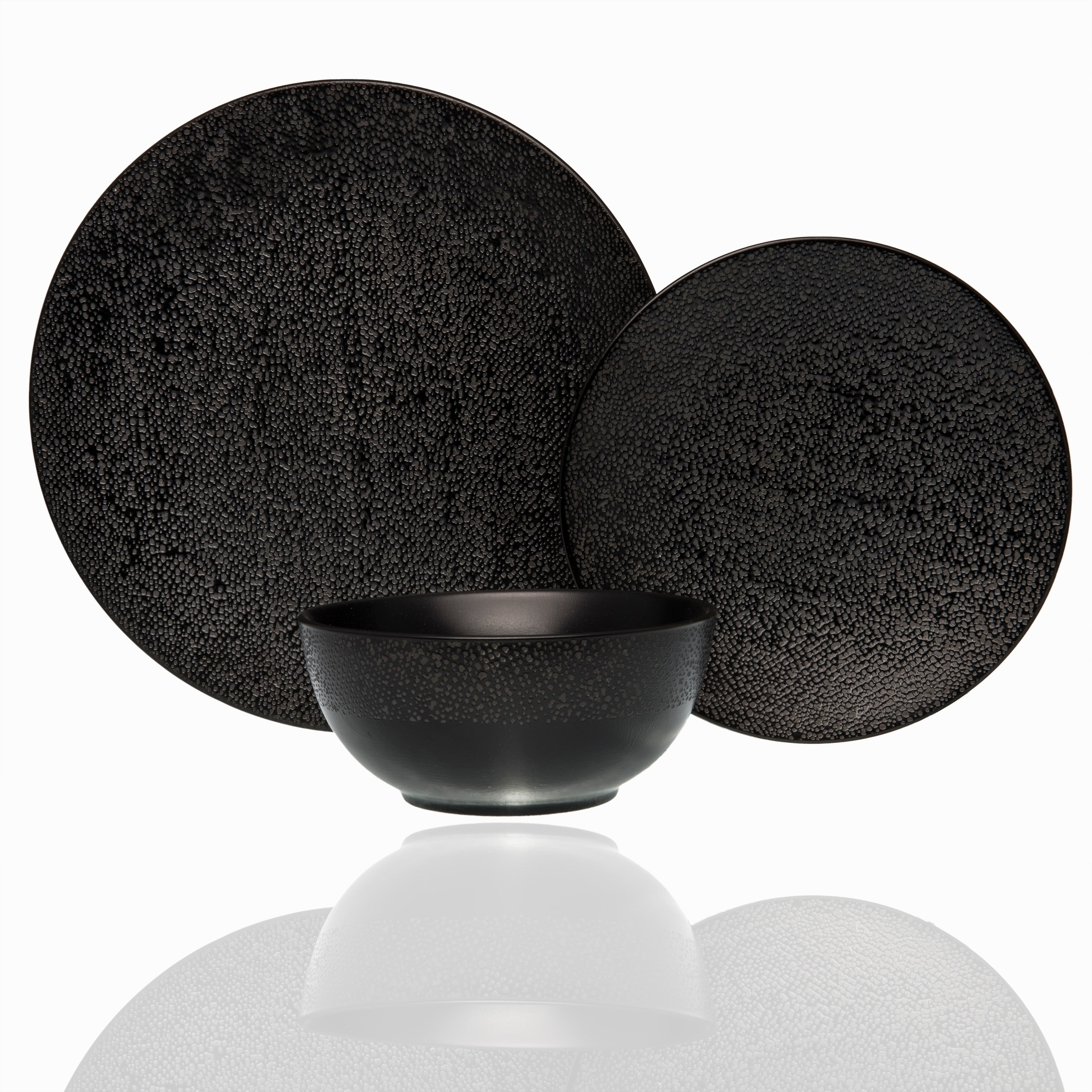 Matrix Black 18Pc Dinner Set
