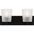 Matte Black Bathroom Vanity Light From The Gray Collection