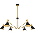 Matte Black Chandelier From The Arden Collection