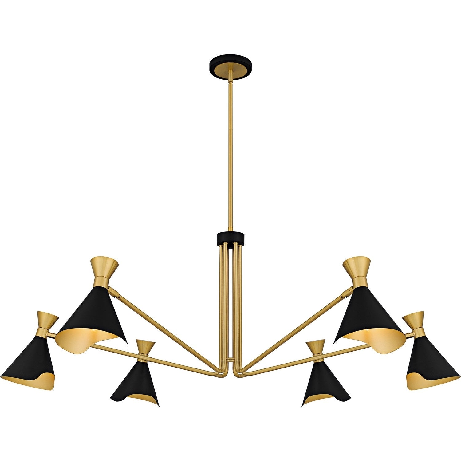 Matte Black Chandelier From The Arden Collection