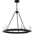 Matte Black Chandelier From The Gloucester Collection
