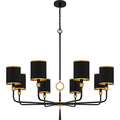 Matte Black Chandelier From The Lockery Collection