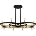 Matte Black Chandelier From The Winsland Collection