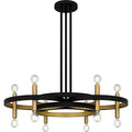 Matte Black Chandelier From The Winsland Collection